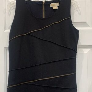 MICHAEL Michael Kors Black Dress with Gold Detailing